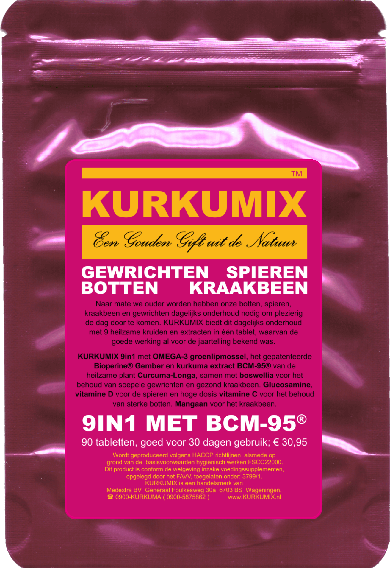 KURKUMA Multi Pflanzliche Ergänzungsmittel 9-in-1 mit Grüne Lippenmuschel